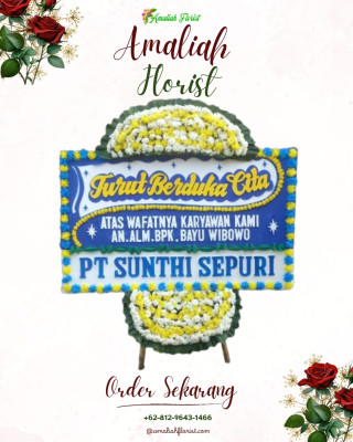 Papan Bunga Duka di Klepu